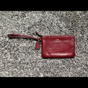 Red Coach Wristlet